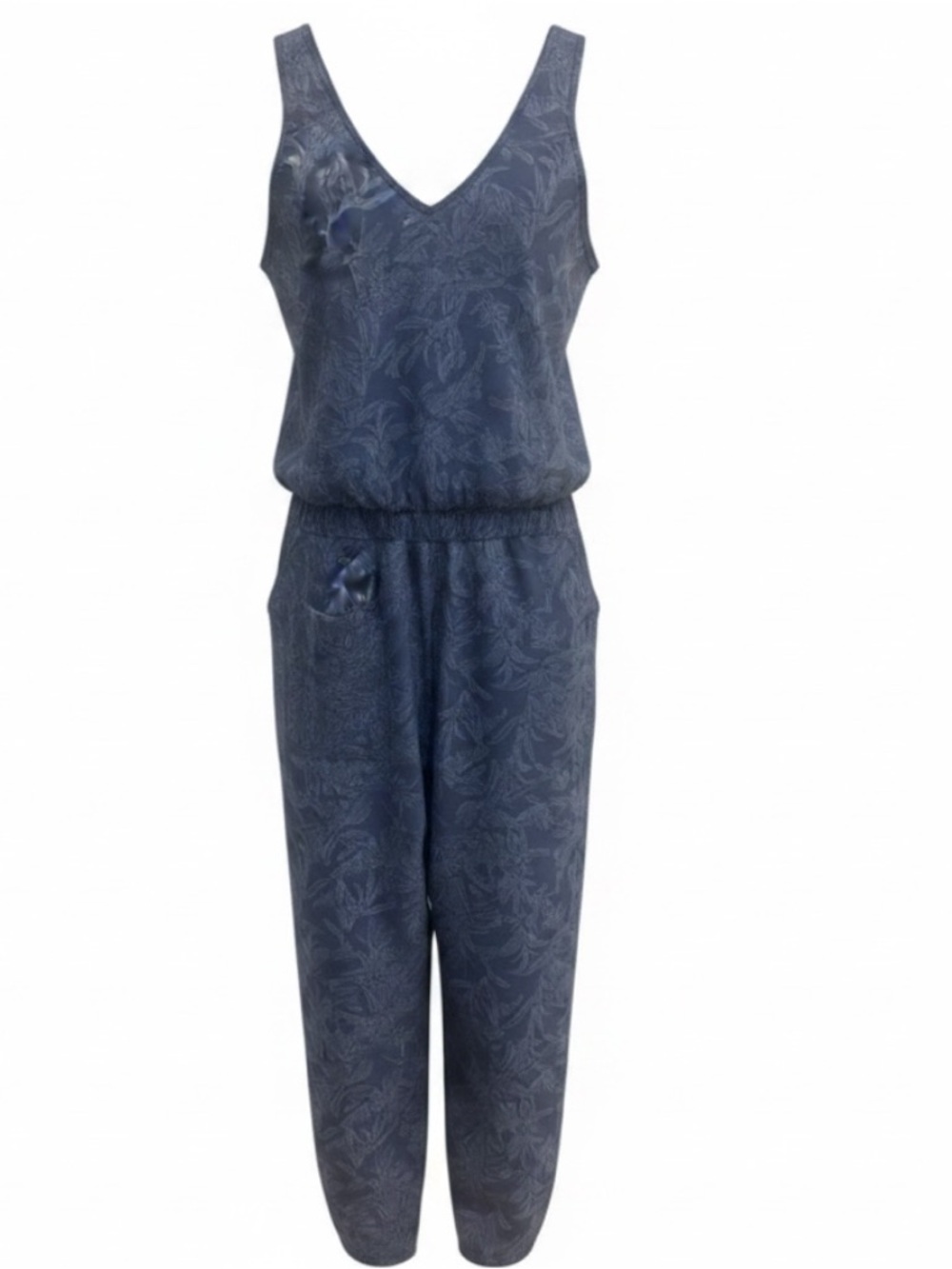 Patagonia Fleetwith Romper Jumpsuit Blue Print Sleeveless Stretch Size Small - Picture 2 of 9